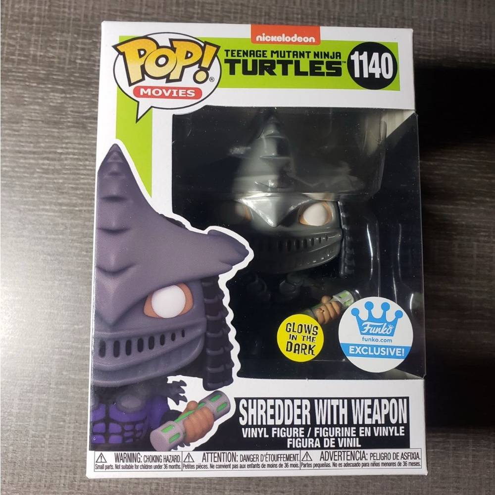 Shredder with weapon funko pop